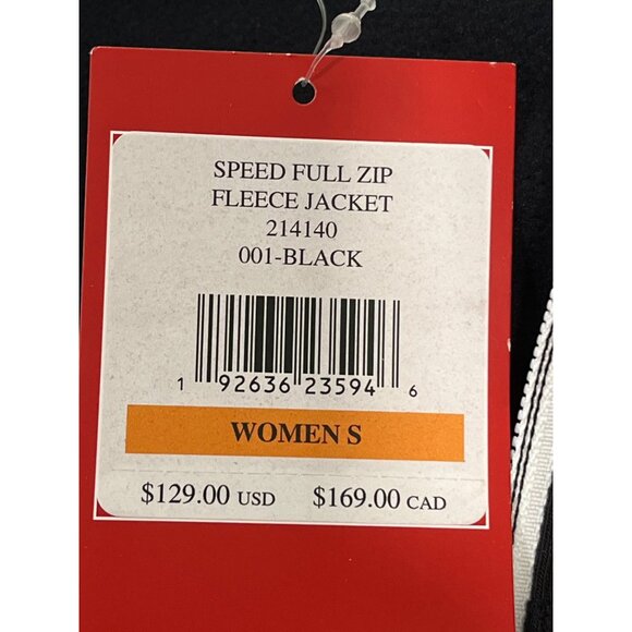 Spyder Womens Speed Full Zip Fleece Jacket Black Size Small NWT - Picture 6 of 9